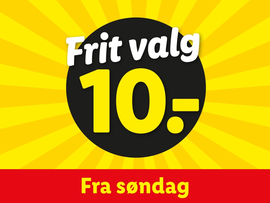 Frit valg 10 kroner