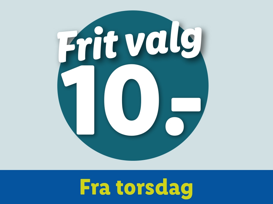 Frit valg 10 kroner