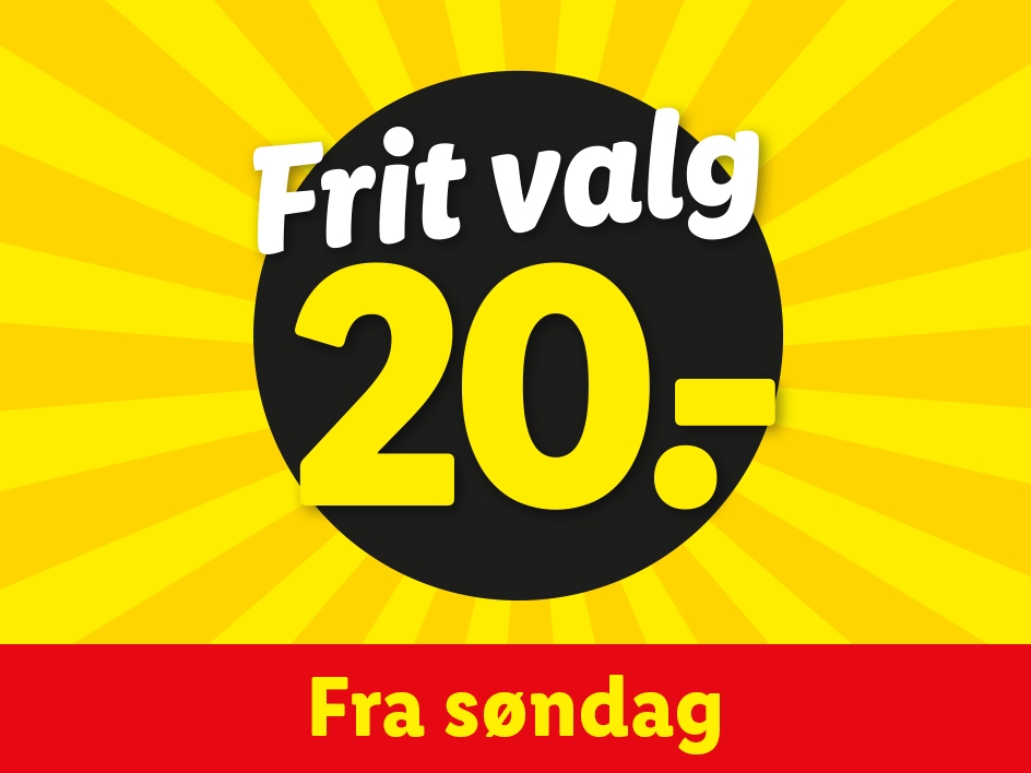 Frit valg 20 kroner