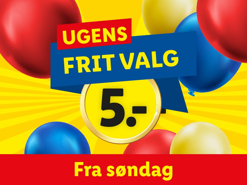 Frit valg 5 kr.